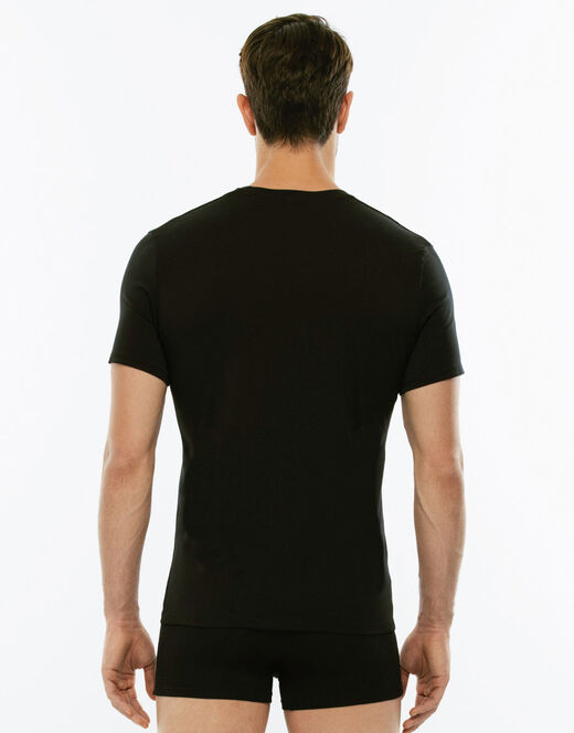 Lovable T-Shirt uomo con scollo a V profondo Supima Premium Cotton, nero Negozio