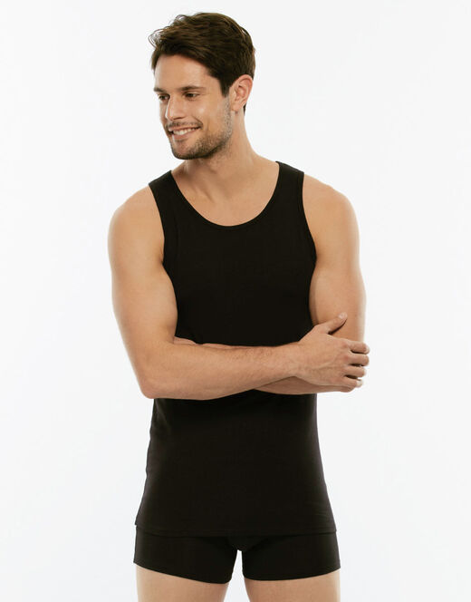 Lovable Canotta Cotton Stretch in cotone elasticizzato, nero In Saldo