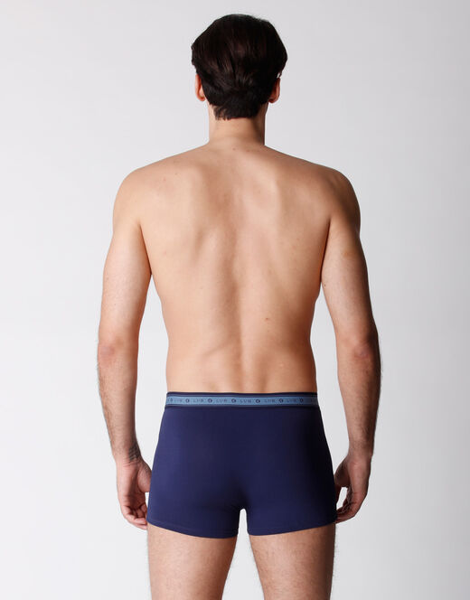 Lovable Boxer bipack uomo in cotone biologico, blu melange Moda
