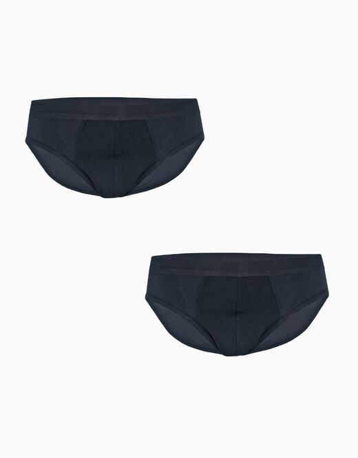 Lovable Slip mini BiPack Cotton Stretch in cotone elasticizzato, nero Nuovo