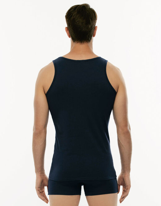 Lovable Canotta Cotton Stretch in cotone elasticizzato, blu Qualità
