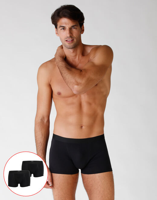 Lovable Bipack boxer in cotone elasticizzato, nero Vendita
