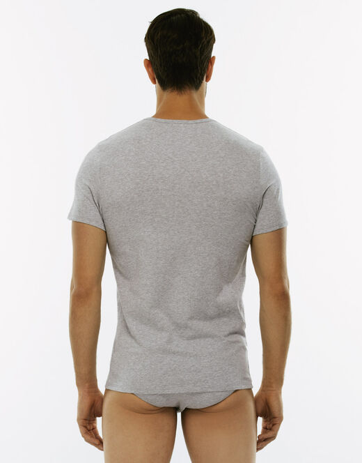 Lovable T-Shirt girocollo Cotton Stretch in cotone elasticizzato, grigio Convenienza