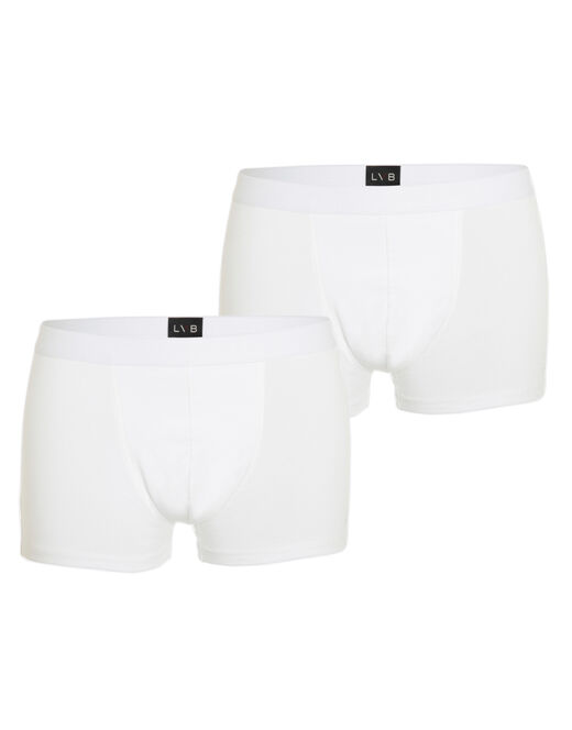 Lovable Bipack boxer in cotone elasticizzato, bianco In Vendita