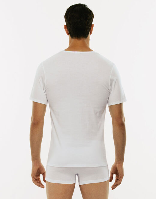 Lovable T-shirt 100% cotone Pure Cotton con scollo a V, bianco Saldi