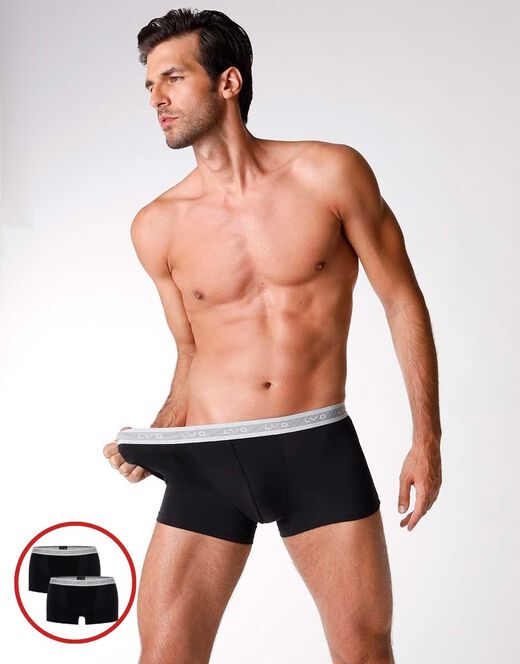 Lovable Bipack boxer uomo 3D Evolution in cotone e lycra, nero Offerte