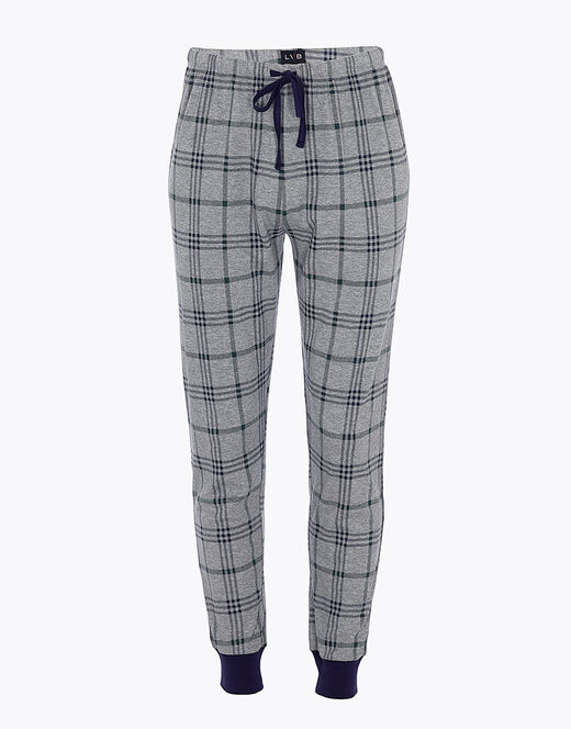 Lovable Pantalone in interlock di cotone, grigio melange stampato Italy