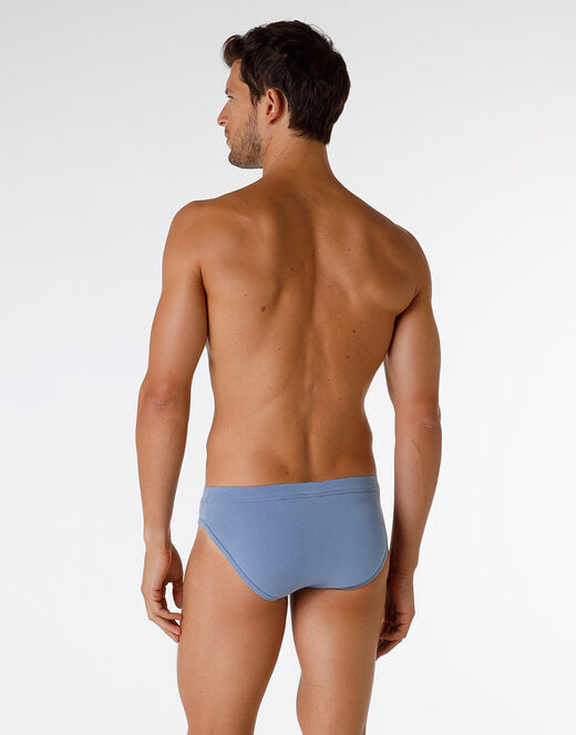 Lovable Slip Enriched Plain Cotton Modal in cotone e modal, azzurro polvere In Linea