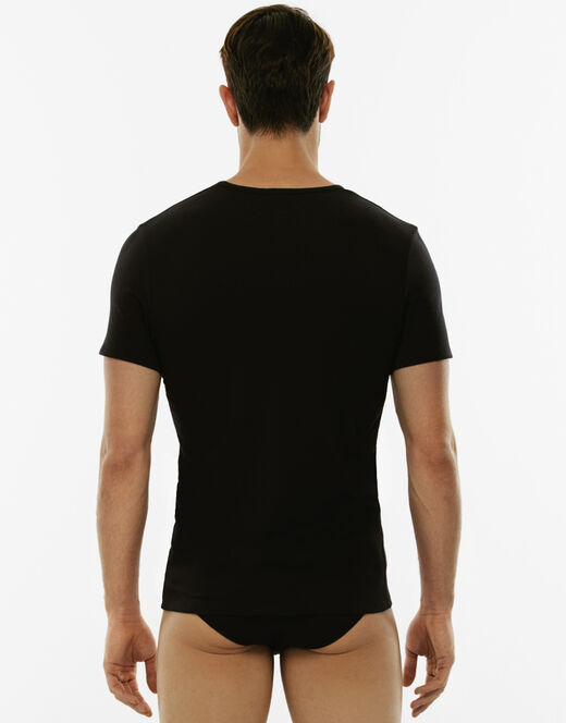 Lovable T-Shirt girocollo Cotton Stretch in cotone elasticizzato, nero Spedizione Gratuita