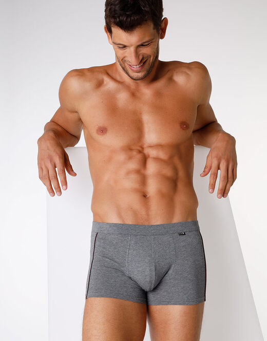 Lovable Boxer in cotone Dynamic Cotton, grigio melange scuro Pezzi Unici