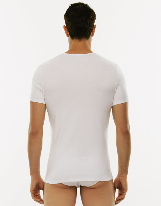 Lovable T-Shirt girocollo Cotton Stretch in cotone elasticizzato, bianco Negozi Online