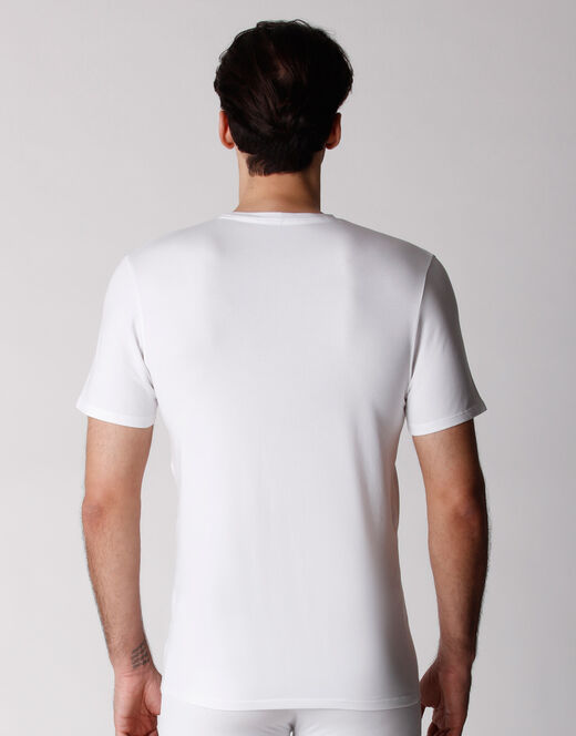 Lovable T-shirt girocollo uomo bipack in cotone biologico, bianco Consegna Veloce