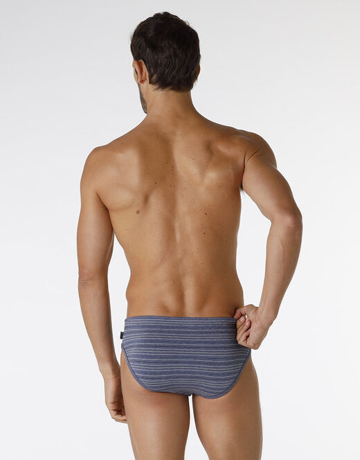 Lovable Slip Rephined Cotton Modal, blu melange a righe Trasporto libero internazionale