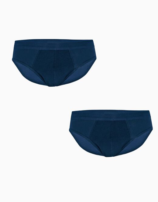 Lovable Slip mini BiPack Cotton Stretch in cotone elasticizzato, blu Officina