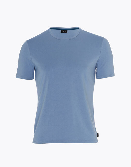 Lovable T-Shirt girocollo in cotone e modal, azzurro polvere 2025