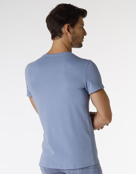 Lovable T-shirt uomo in Stretch Cotton - Azzurro Polvere Italy