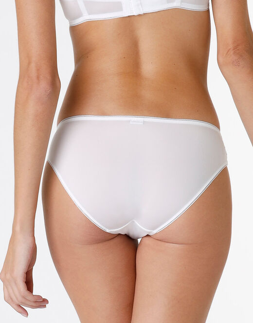 Lovable Slip Stylish Lace in microfibra e pizzo, bianco In Vendita