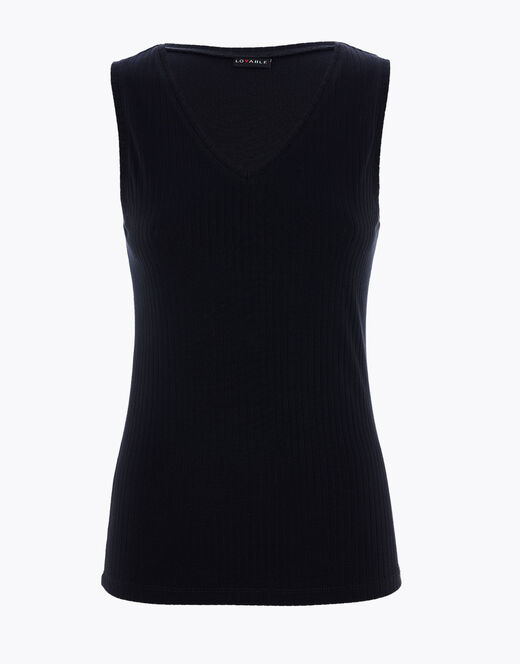 Lovable Smanicato Basic Soul in viscosa, nero Saldi