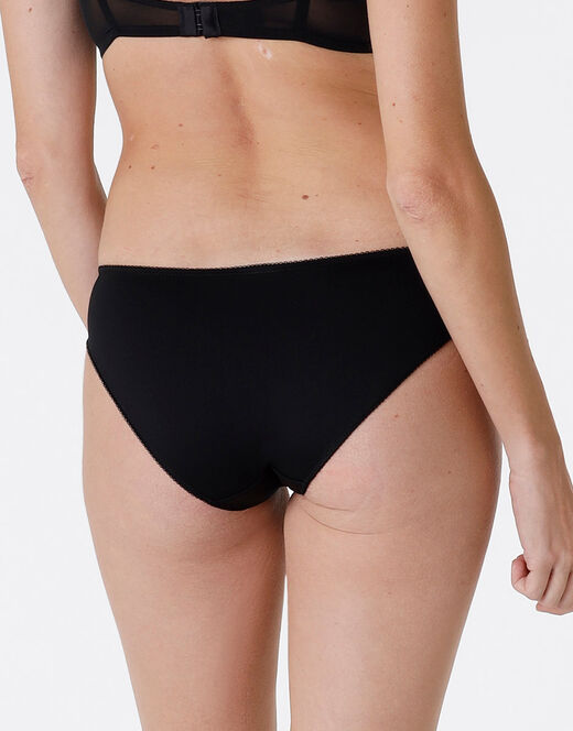 Lovable Slip Sophisticated Lace in pizzo e microfibra, nero Vendita Calda
