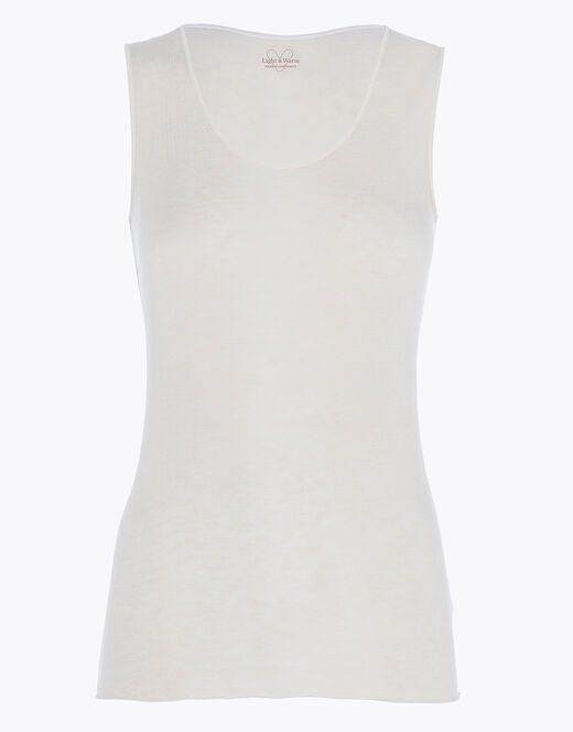 Lovable Canotta liscia Donna Light & Warm Modal misto Cashmere, sabbia Vendita Economica