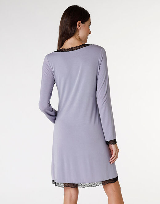 Lovable Camicia da notte in jersey di modal elasticizzato, tornado chiaro Prezzo di fabbrica