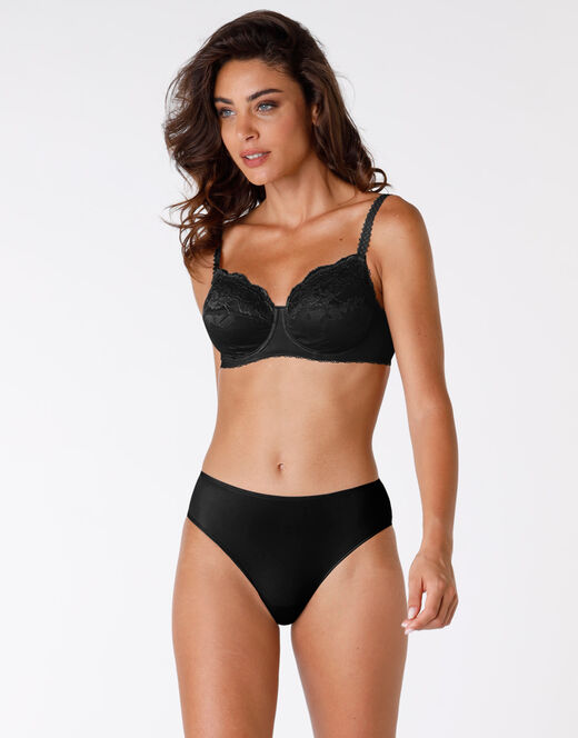 Lovable Reggiseno con ferretto senza imbottitura Exuberance, nero, in pizzo. Alto sostegno Black Friday Prezzi