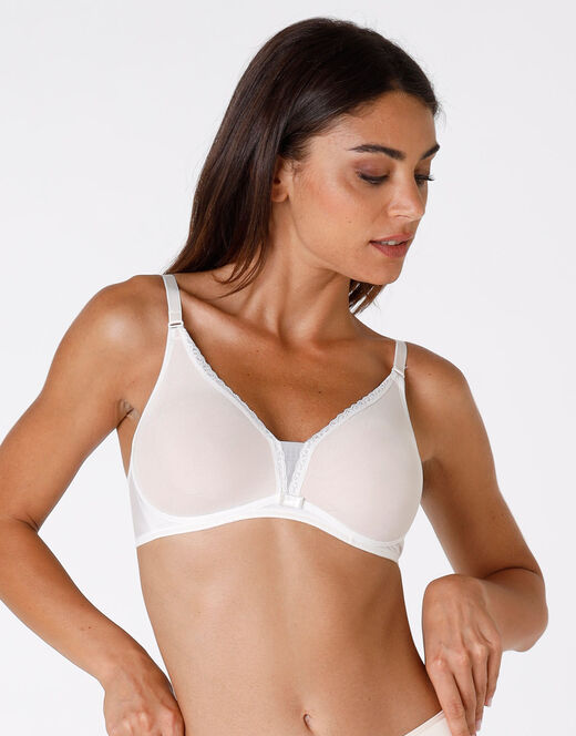 Lovable Reggiseno senza ferretto Tonic Lift in pizzo e tulle, avorio Shopping Online