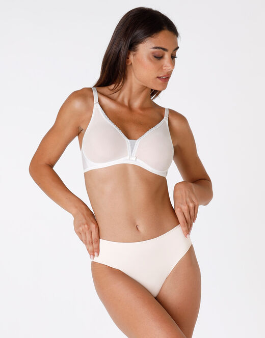Lovable Reggiseno senza ferretto Tonic Lift in pizzo e tulle, avorio Shopping Online