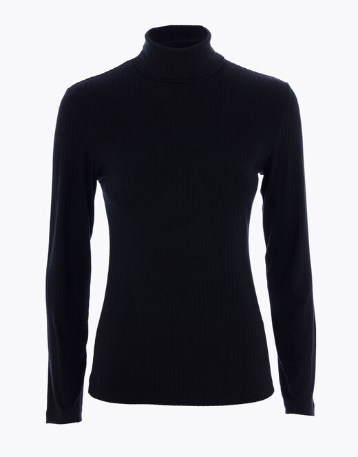 Lovable Maglia donna a maniche lunghe e collo lupetto, nero Convenienza