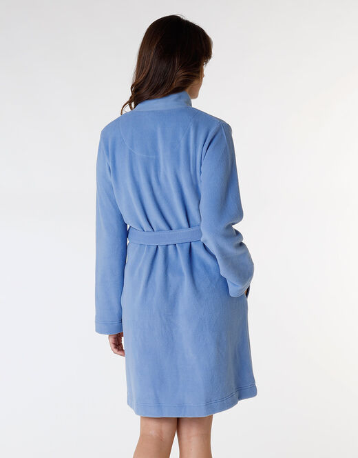 Lovable Vestaglia aperta in pile, azzurro ortensia Flash Sale