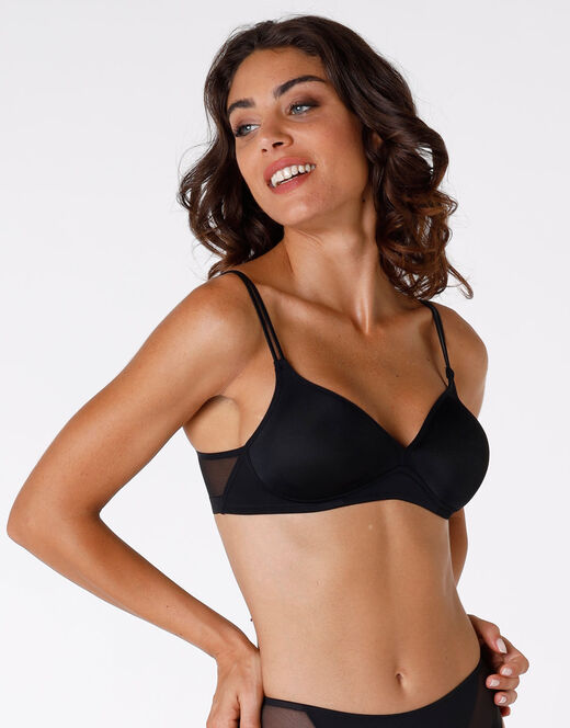Lovable Reggiseno senza ferretto Millenium Equilibre in microfibra, nero Black Friday