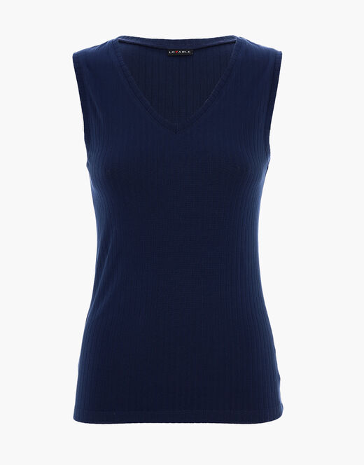 Lovable Canotta Basic Soul con scollo a V, blu scuro Offerte speciali