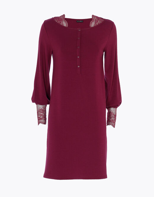 Lovable Camicia da notte in jersey, bordeaux Offerta settimanale