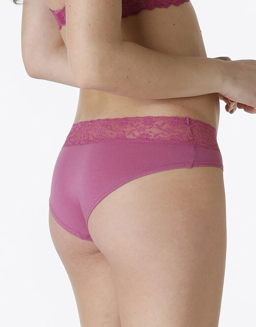 Lovable La Senza - Culotte Remix Panties in cotone e pizzo, malva Ultimi due giorni