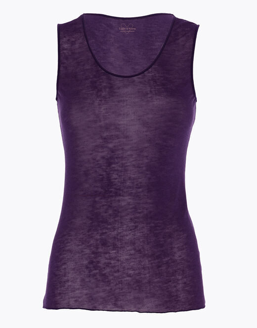 Lovable Canotta liscia Donna Light & Warm Modal misto Cashmere, tornado scuro Fino al 60% di sconto