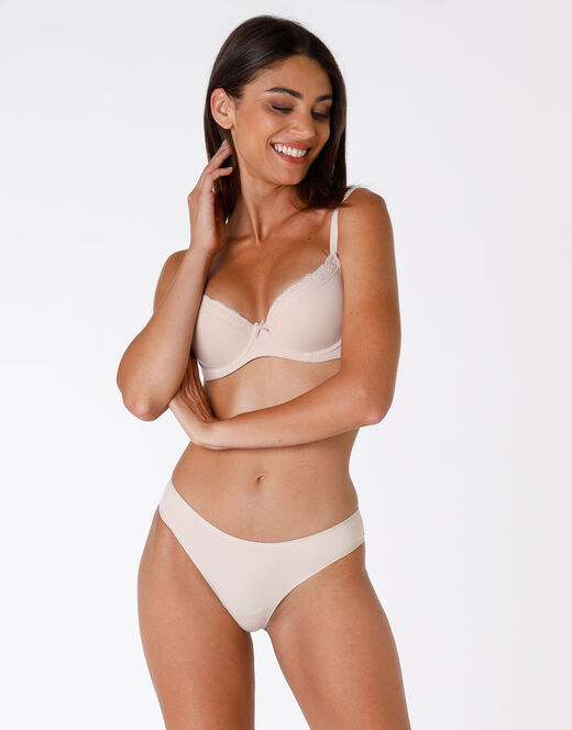 Lovable Reggiseno ferretto balconette leggermente imbottito Sensual Touch skin, in morbida microfibra. Comfort estremo 50% di sconto per tempo limitato