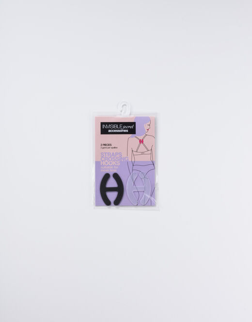 Lovable Ganci per spalline Invisible Secret, confezione x2 nero e trasparente Sottocosto