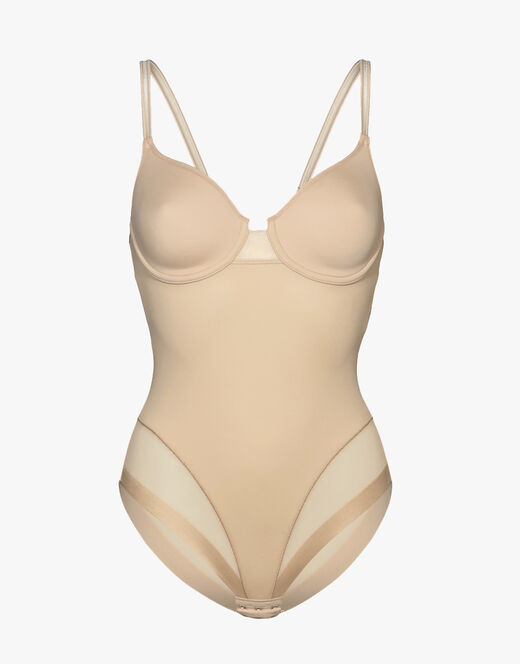 Lovable Body contenitivo con ferretto in microfibra e tulle Millenium Equilibre, skin In Vendita