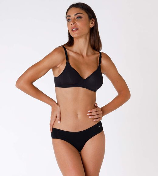 Lovable Reggiseno senza ferretto Cotton Line in cotone, nero Online Outlet