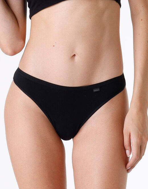 Lovable Brasiliano lovely in cotone modal, nero Offerta temporanea