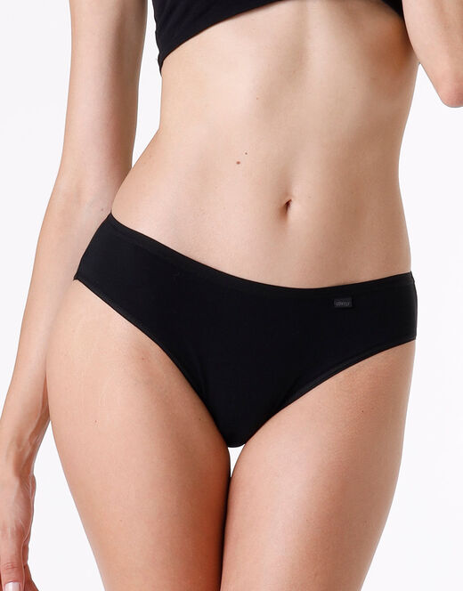 Lovable Slip mini lovely in cotone modal, nero Liquidazione
