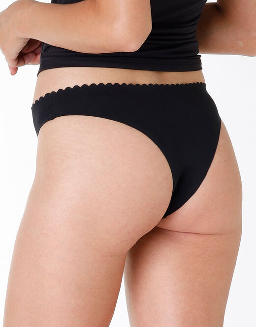 Lovable Multipack Brasiliano invisible softness, X3 nero In vendita