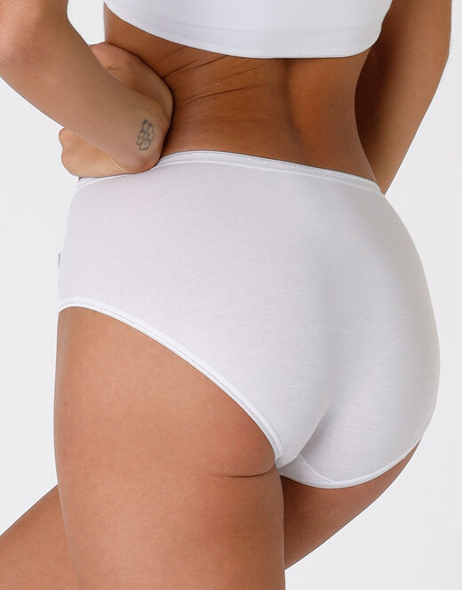 Lovable Slip midi lovely, bianco in cotone soft Duty-free