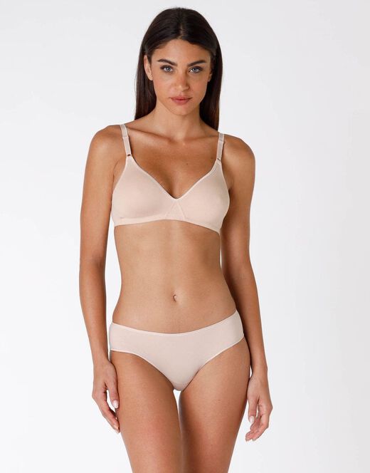 Lovable Reggiseno senza ferretto Cotton Line in cotone, nude Soddisfazione Garantita