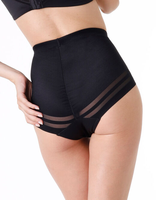 Lovable Guaina contenitiva Shaping New Fit in microfibra doppiata e tulle, nero In Vendita