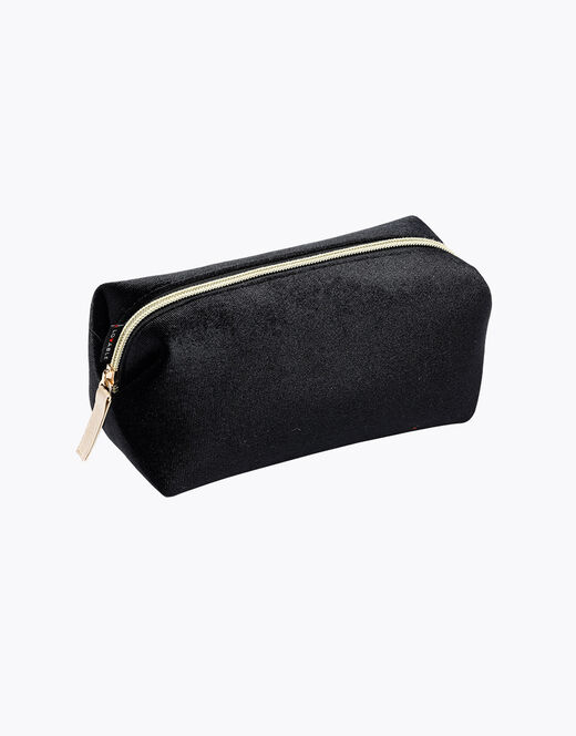 Lovable Pochette trousse in velluto, nera Offerta temporanea