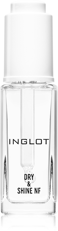 Inglot Inglot Dry & Shine NF top coat per unghie per accelerare l'asciugatura dello smalto con pipetta