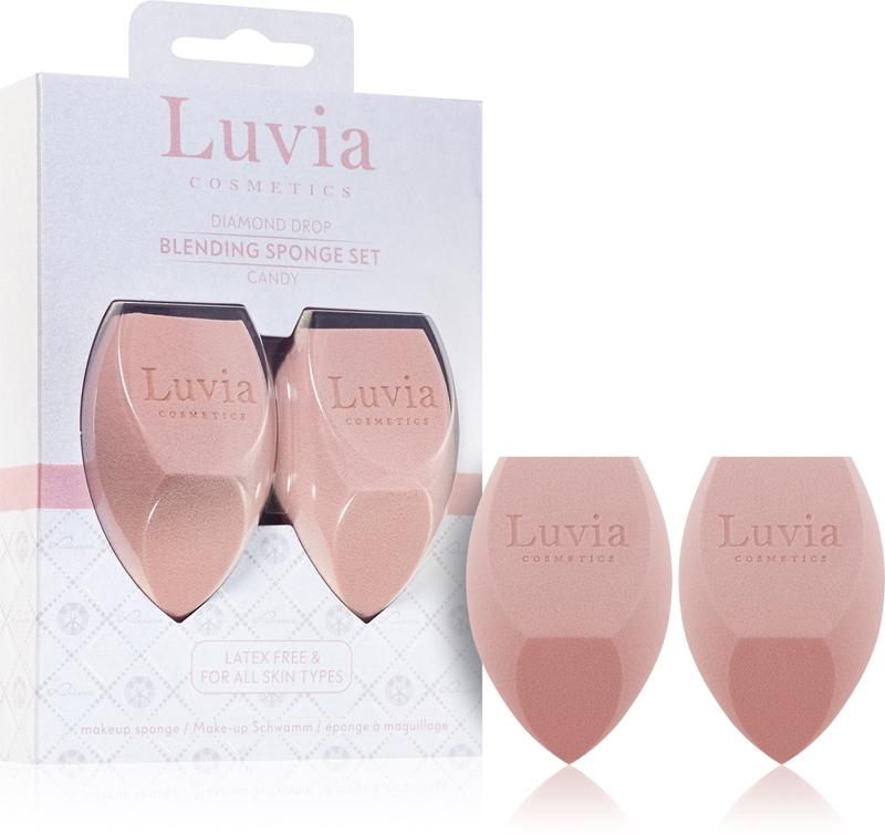 Luvia Cosmetics Luvia Cosmetics Diamond Drop Blending Sponge Set spugnetta multifunzione per fondotinta duo
