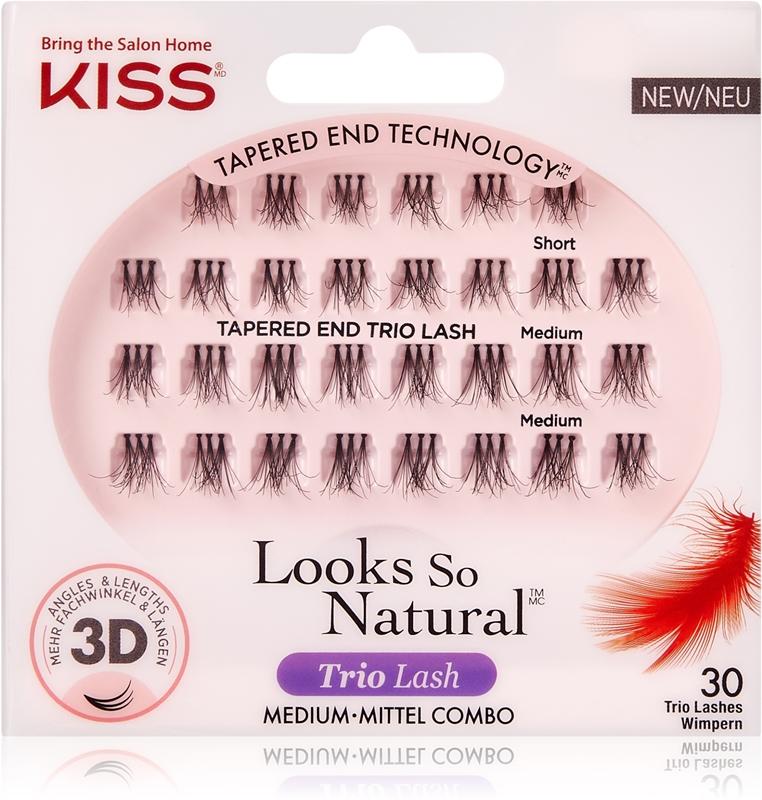 KISS KISS Look So Natural ciglia finte a ciuffi con nodo KISS KISS Look So Natural ciglia finte a ciuffi con nodo