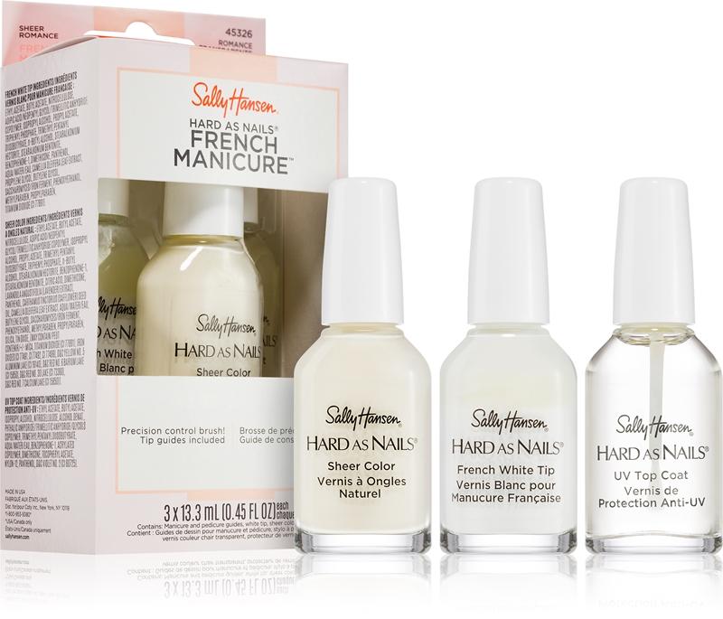 Sally Hansen Sally Hansen Hard As Nails French Manicure set di smalti per unghie per french manicure